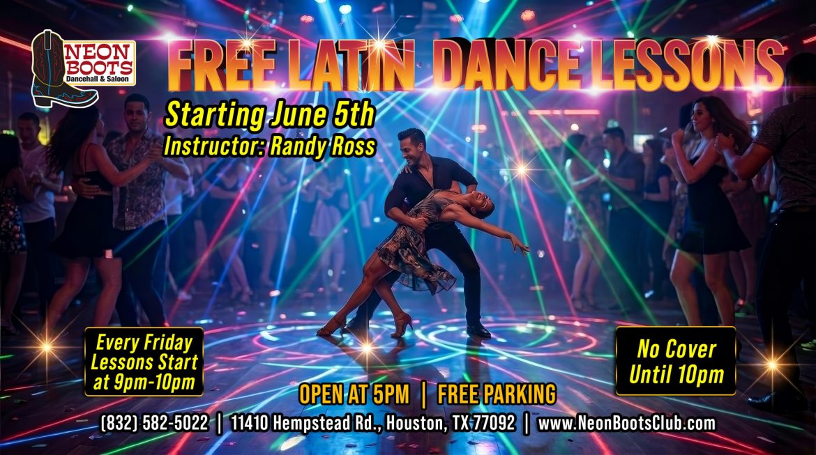 Friday Latin Night Dance Lessons at Neon Boots