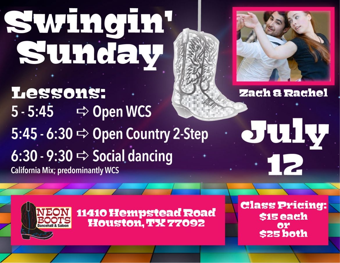 Swingin Sunday July 12th